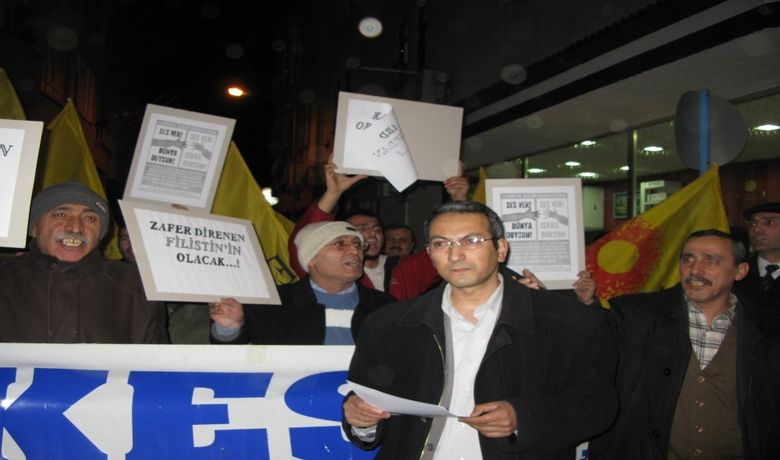 Bafra'da İsrail'i Protesto Eylemi Bafra'da İsrail'i Protesto Eylemi