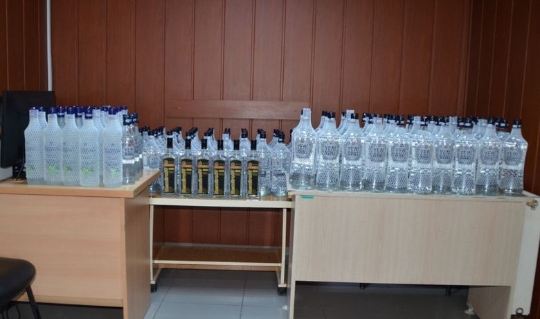 Bafra’da Kaçak İçki Operasyonu Bafra’da Kaçak İçki Operasyonu