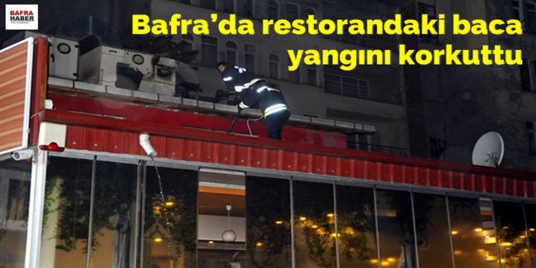 Baca Yangını Paniğe Neden Oldu Baca Yangını Paniğe Neden Oldu