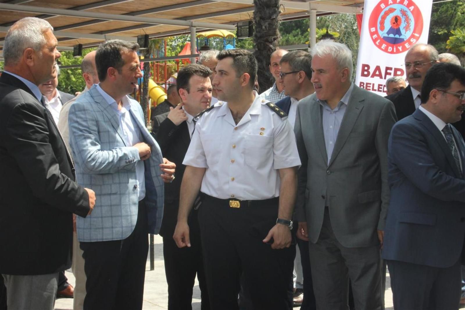 Bafra’da Protokol Bayramlaştı