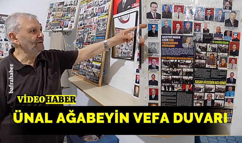 Ünal Hatipoğlu'nun vefa duvarı