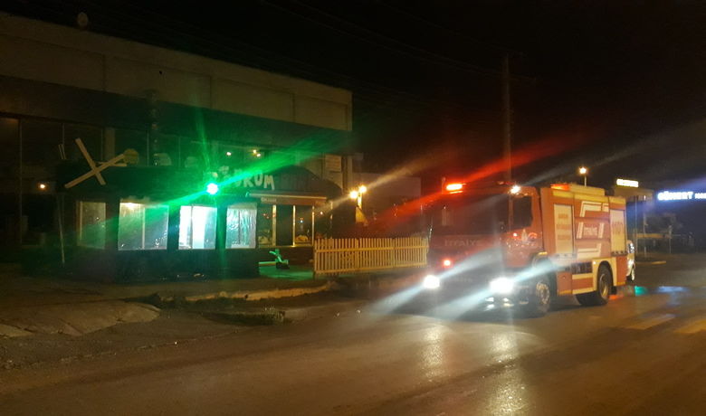 Bafra’da İş Yerinde Baca Yangını