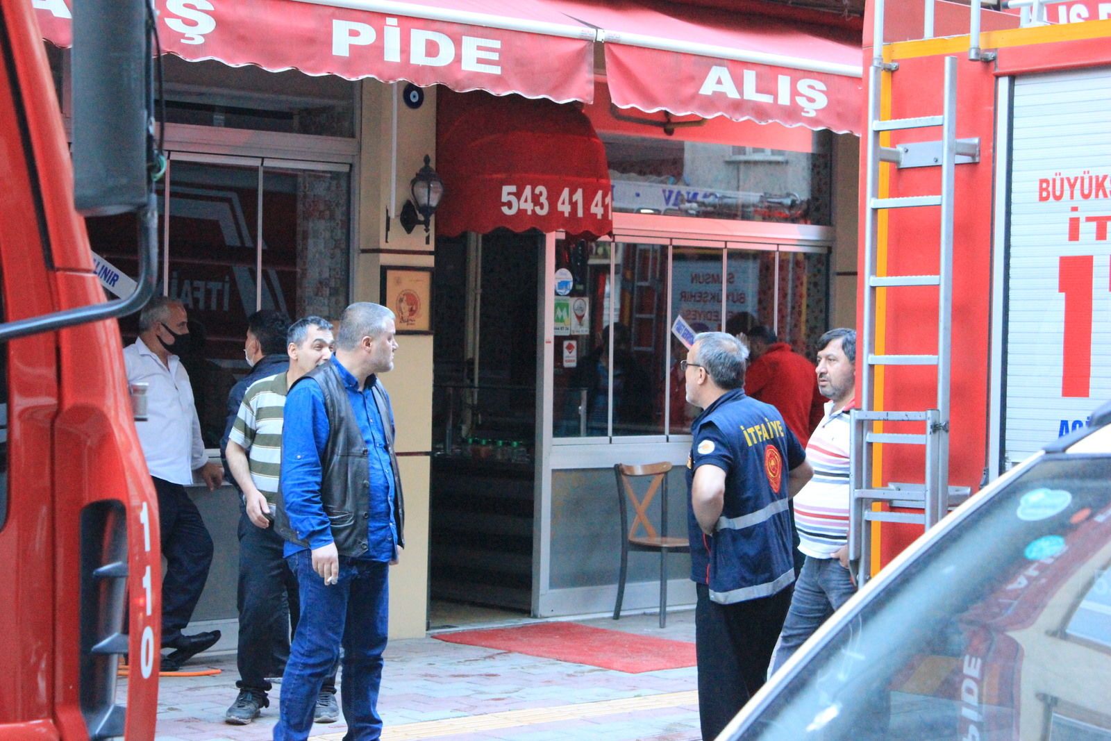 Bafra’da Restoran’da Baca Yangını