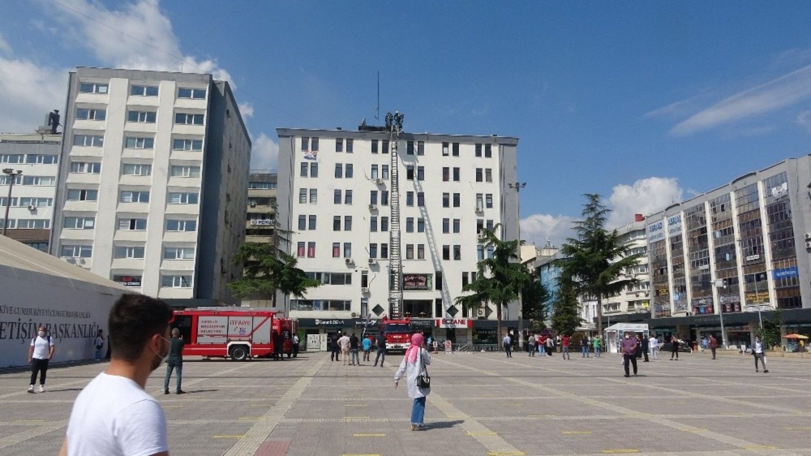 Samsun’da baca yangını korkuttu
