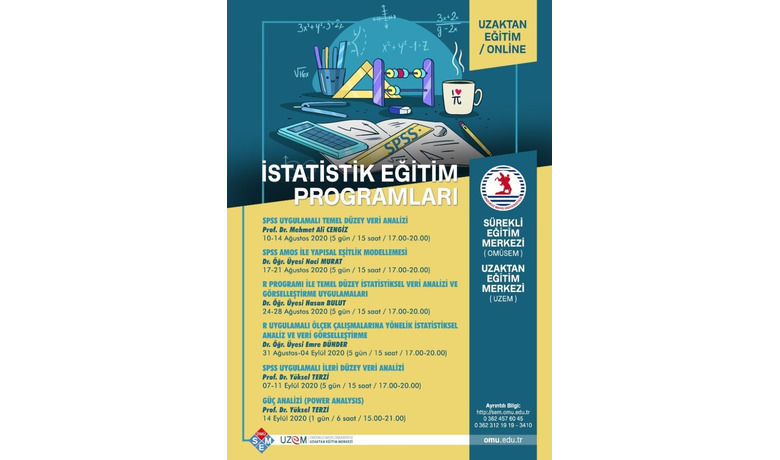 OMÜSEM eğitimlerine online devam ediyor
OMÜSEM eğitimlerine online devam ediyor