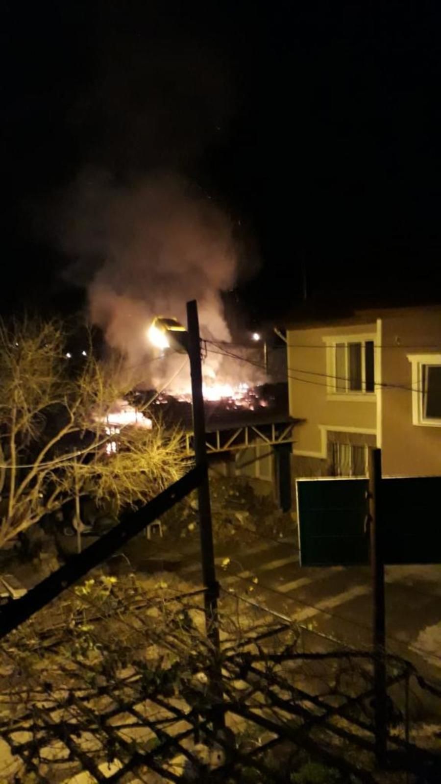 Bafra’da Tek Katlı Evde Yangın 