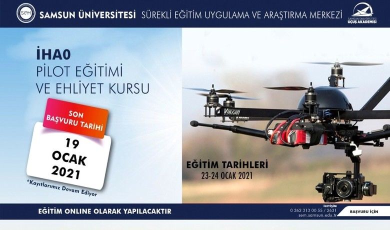 SAMÜ’de İHA eğitimleri başlıyor
SAMÜ’de İHA eğitimleri başlıyor