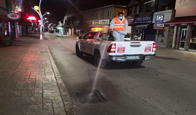 Bafra’da larva ile mücadele çalışması
