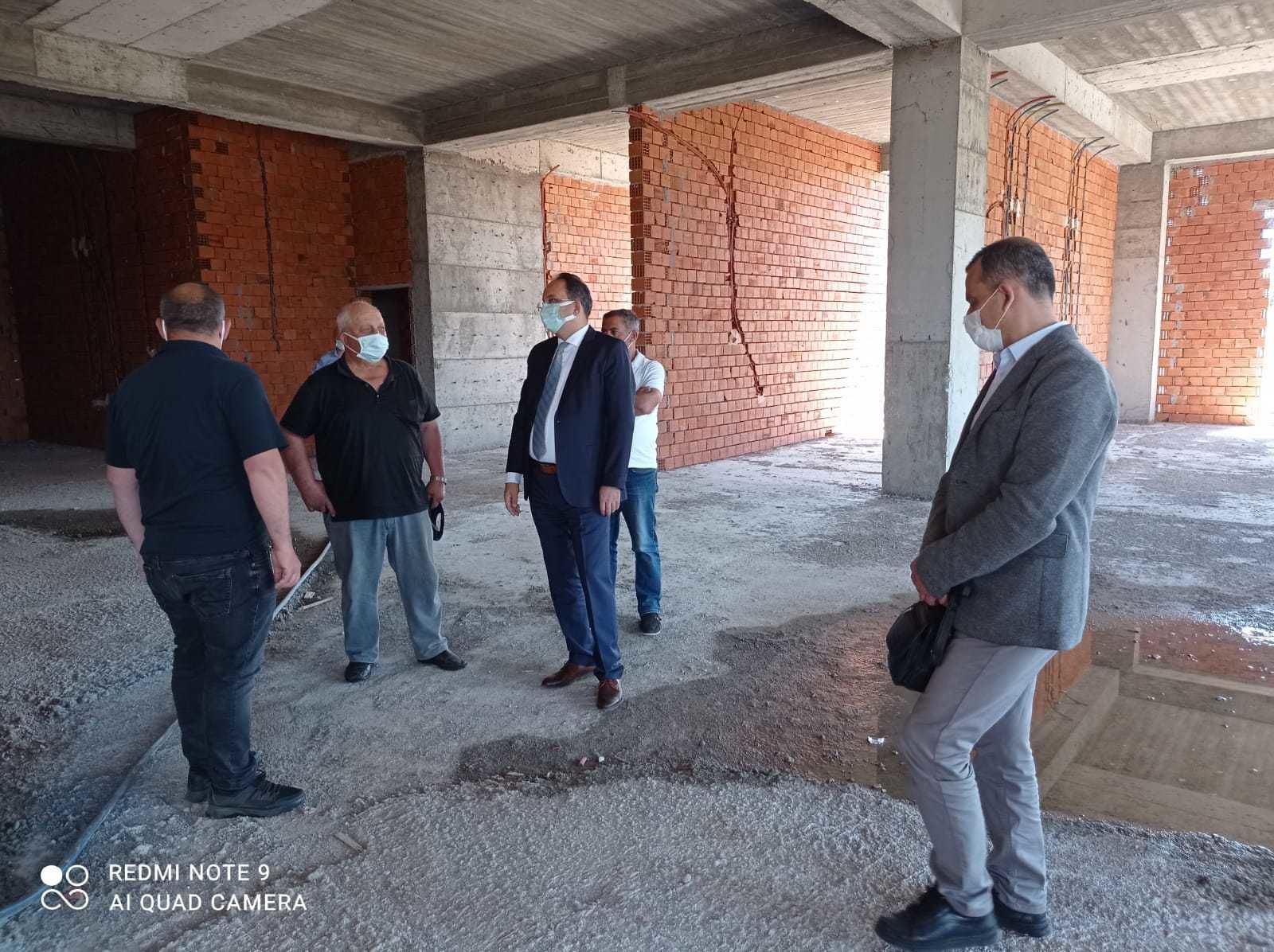 Bafra Hükümet Konağı inşaatı devam ediyor