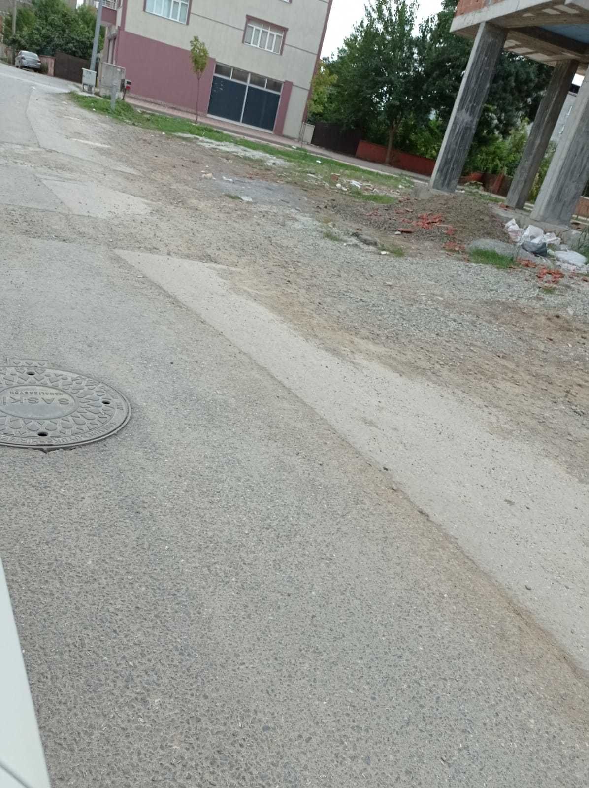 Bafra'dan bozuk yol manzaraları