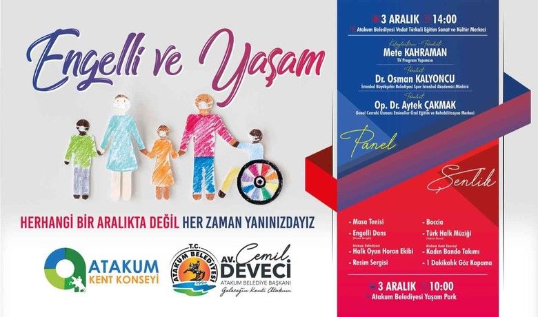 Atakum’da Engelliler Günü’ne özel program
Atakum’da Engelliler Günü’ne özel program