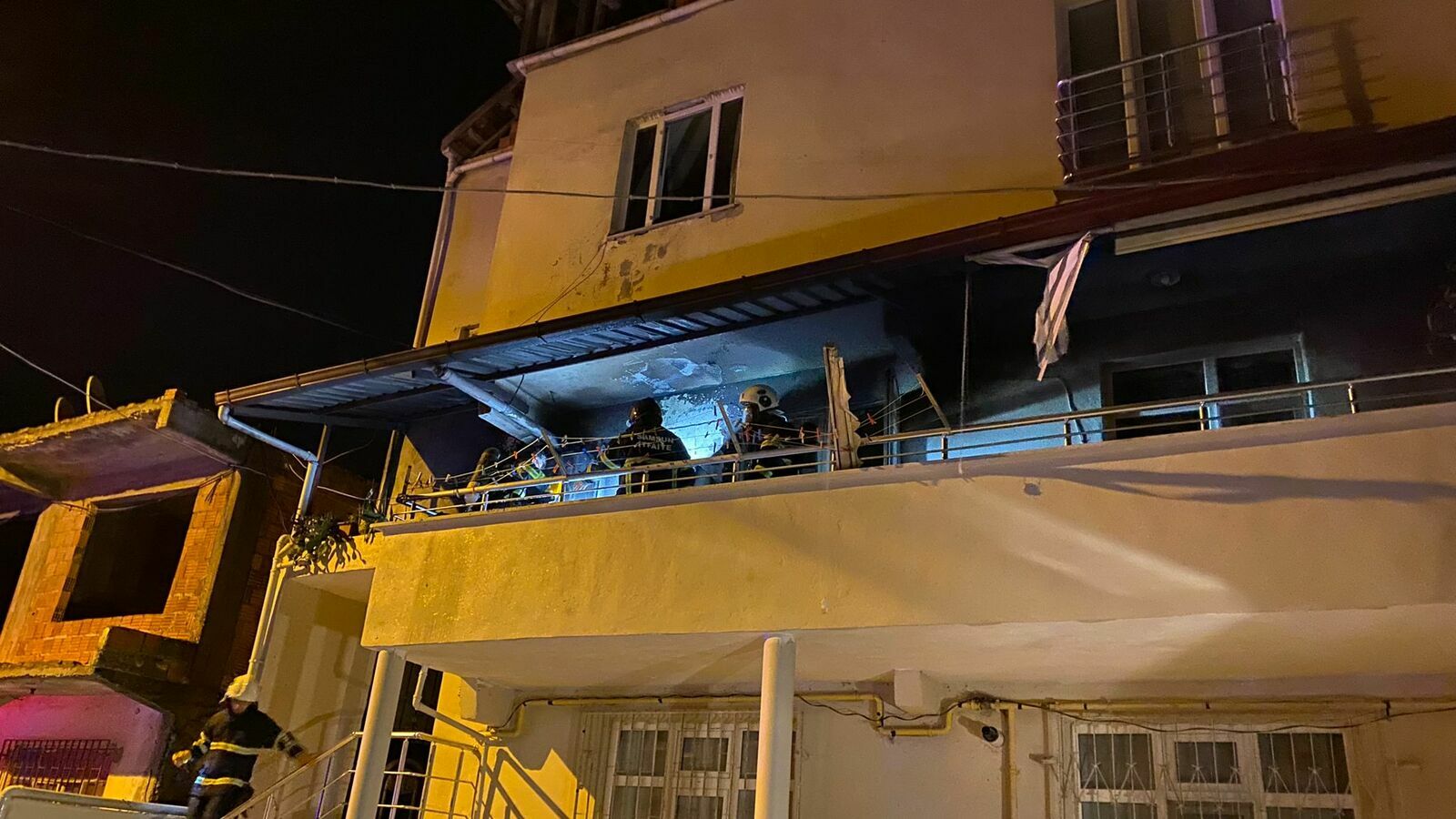 Bafra’da Ev Yangını