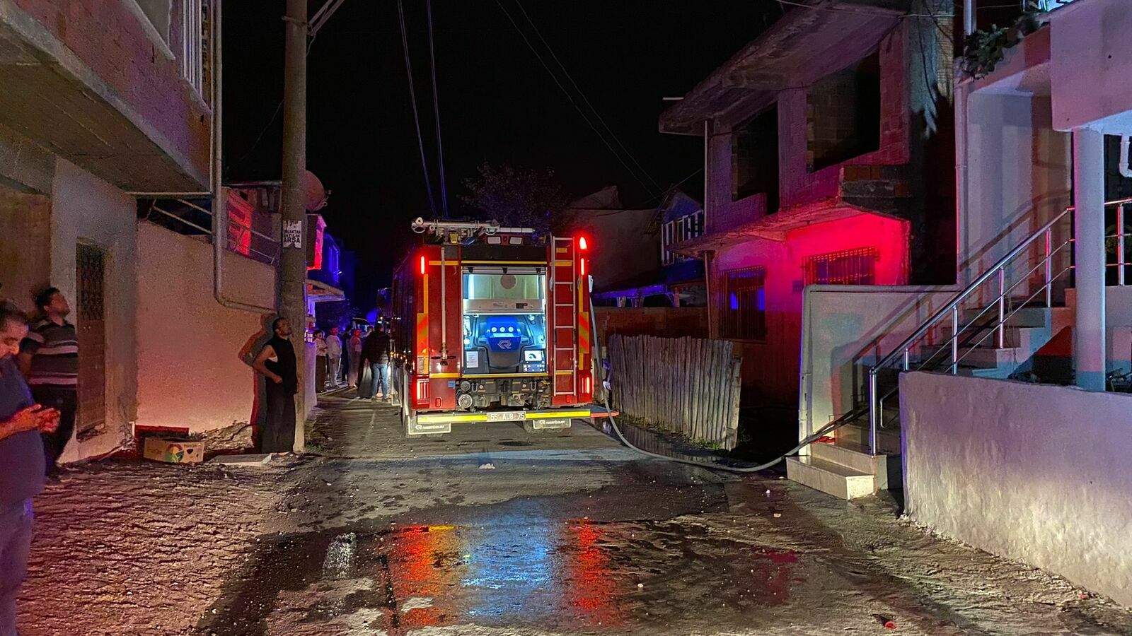 Bafra’da Ev Yangını