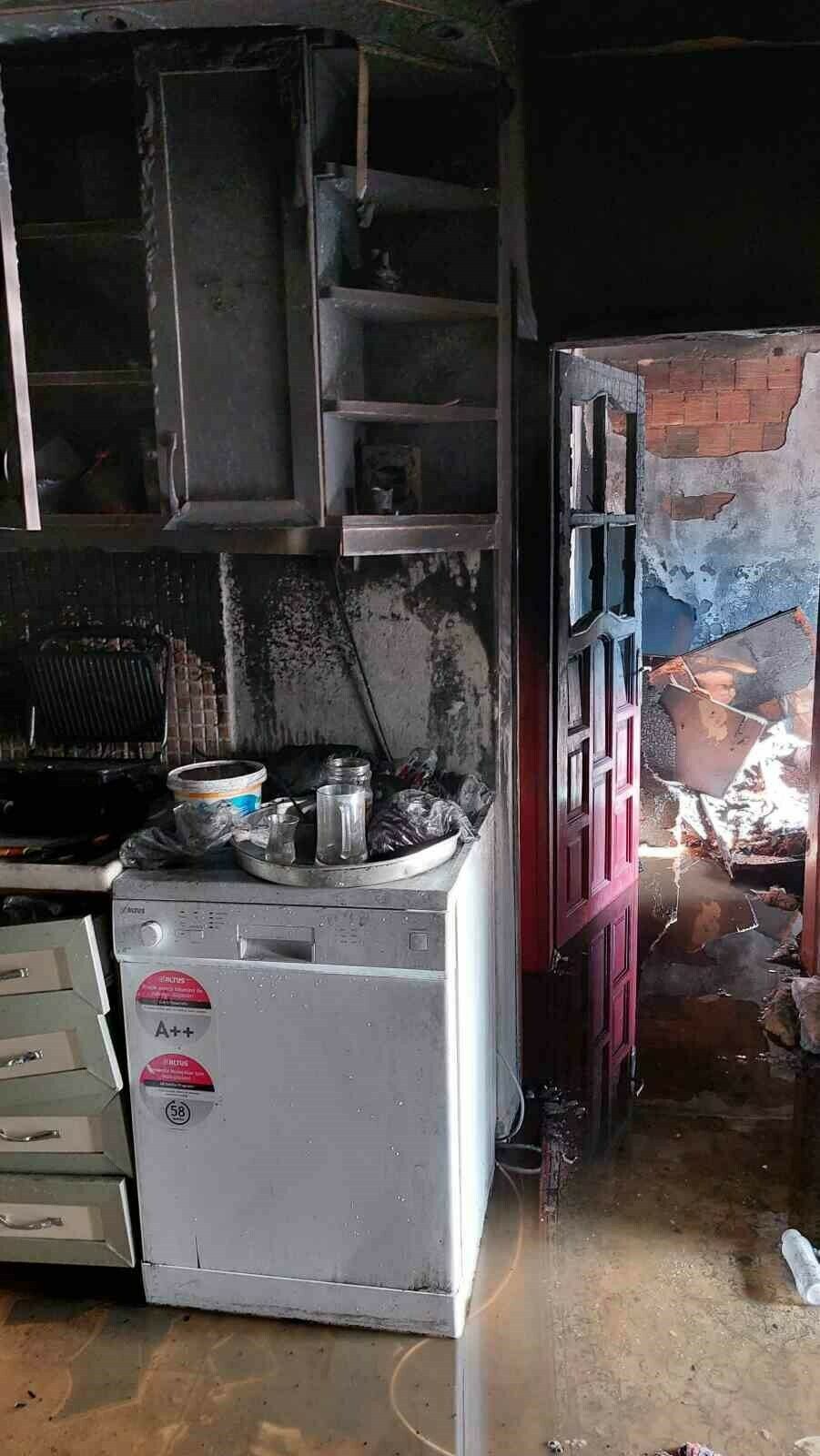 Samsun’da ev yangını
