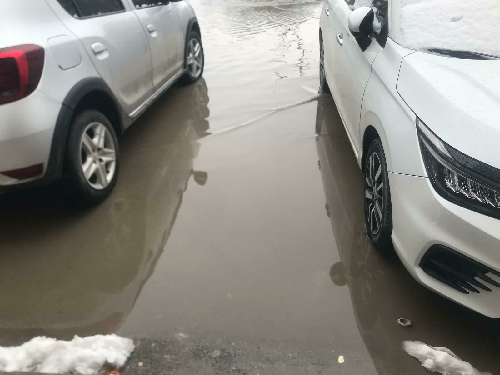 Bafra'da yağmur suyu birikintisi sorunu