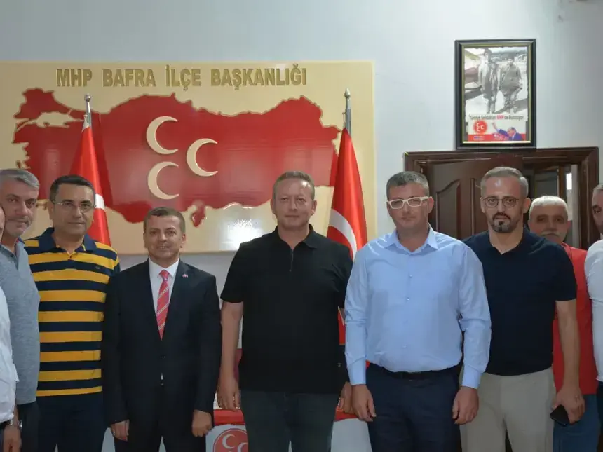 Bafra TSO'dan MHP Bafra İlçe Başkanlığı'na Hayırlı Olsun Ziyareti