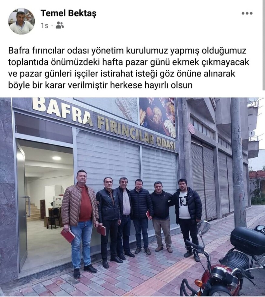 Bafra’da Pazar Günleri Ekmek Satılacak Mı? Bafra’da Pazar Günleri Ekmek Satılacak Mı?
