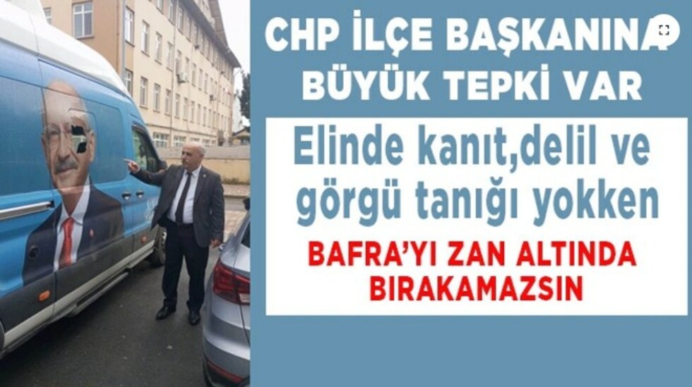 Chp’nin Bafra Müdürü Akp’li Brt’ye Kendini Övdürdü Chp’nin Bafra Müdürü Akp’li Brt’ye Kendini Övdürdü