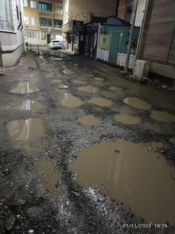 Bafra'da Yollar Patates Emeni Gibi Bafra'da Yollar Patates Emeni Gibi
