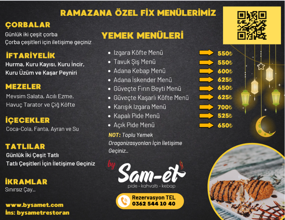 Sam-et’ten Ramazana Özel Lezzet Şöleni! Sam-et’ten Ramazana Özel Lezzet Şöleni!